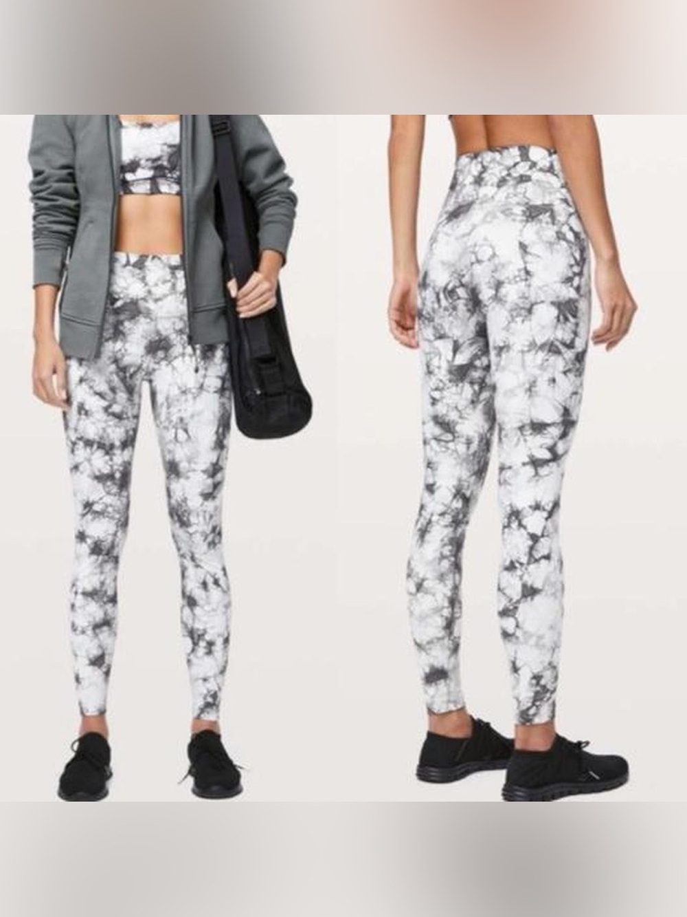 Lululemon Align Leggings Size 8 Diamond Dye Pitch Grey Graphite Grey NULU